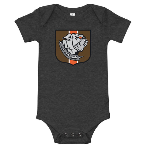 Cleveland Browns Dawg Crest, Baby Onesie