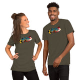 Blue Crab Maryland Banner, Short-Sleeve Unisex T-Shirt