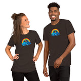 Unicorn Crab w/ Rainbow, Short-Sleeve Unisex T-Shirt