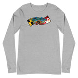 Blue Crab Maryland Banner, Unisex Long Sleeve Tee