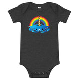 Unicorn Crab w/ Rainbow, Baby Onesie