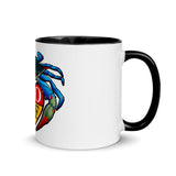 Blue Crab LOVE Crest - Mug with Color Inside