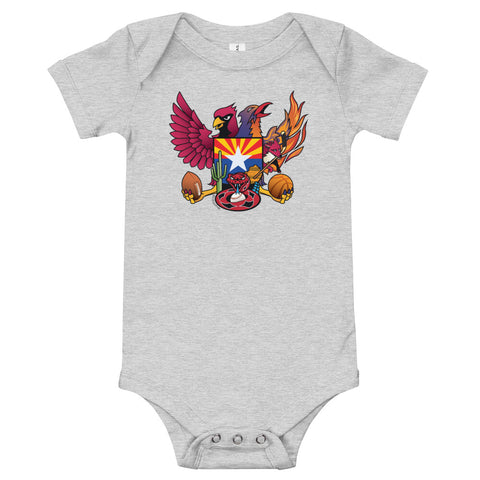 Arizona Sports Fan Crest - Baby Onesie