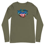 Blue Crab USA Crest, Unisex Long Sleeve Tee