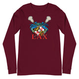 Blue Crab Maryland Lax Crest, Unisex Long Sleeve Tee