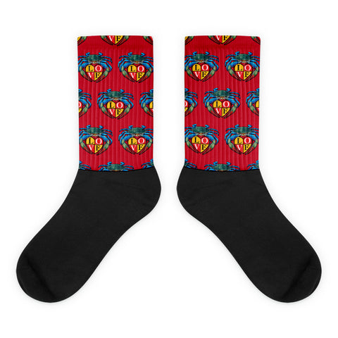 Blue Crab LOVE Crest - Red Socks