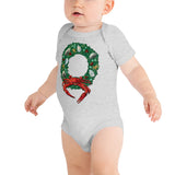 Holiday Crab Wreath, Baby Onesie