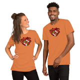 Red Crab Maryland Crest, Short-Sleeve Unisex T-Shirt