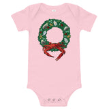 Holiday Crab Wreath, Baby Onesie