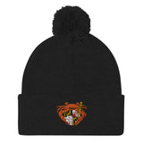 Oriole Baseball Crab Maryland Crest, Embroidered Beanie Pom-Pom