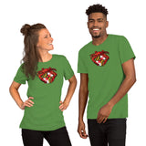 Red Crab Maryland Crest, Short-Sleeve Unisex T-Shirt