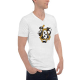 Pittsburgh - Three Rivers Roar Sports Fan Crest - Unisex Short Sleeve V-Neck T-Shirt