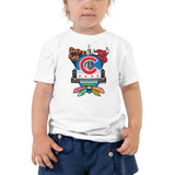 Chicago Sports Fan Crest - Toddler Short Sleeve Tee