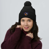 Raven Crab Football Maryland Crest, Embroidered Beanie Pom-Pom