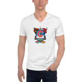 Chicago Sports Fan Crest - Unisex Short Sleeve V-Neck T-Shirt