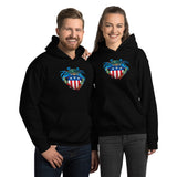 Blue Crab USA Crest, Unisex Hoodie