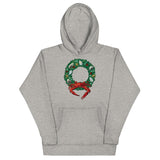 Holiday Crab Wreath, Unisex Hoodie