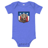 US Silver Lab Crest, Baby Onesie