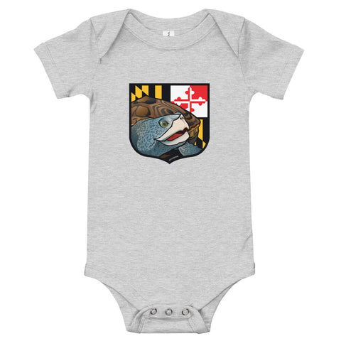 MaryLand Terrapin Crest, Baby Onesie