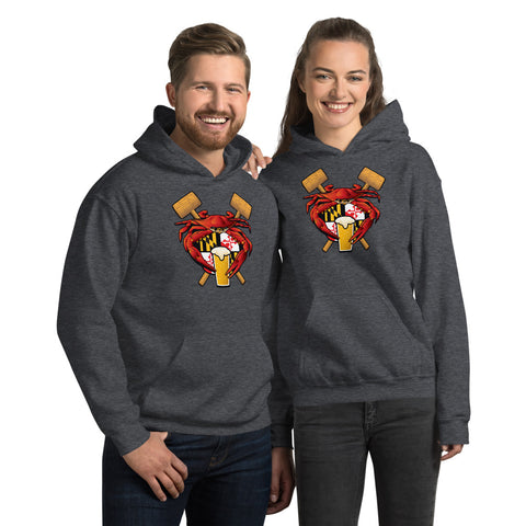 Maryland Crab Feast Crest - Unisex Hoodie