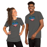 Blue Crab USA Crest, Short-Sleeve Unisex T-Shirt