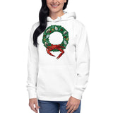 Holiday Crab Wreath, Unisex Hoodie