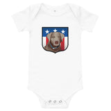 US Silver Lab Crest, Baby Onesie