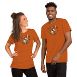 Oriole Baseball Crab Maryland Crest, Short-Sleeve Unisex T-Shirt