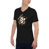 Pittsburgh - Three Rivers Roar Sports Fan Crest - Unisex Short Sleeve V-Neck T-Shirt