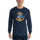 Blue Angels Fouled Anchor, Long Sleeve Shirt