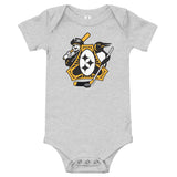 Pittsburgh - Three Rivers Roar Sports Fan Crest - Baby Onesie