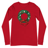 Holiday Crab Wreath, Unisex Long Sleeve Tee