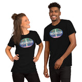 Washington DC skyline Oval, Short-Sleeve Unisex T-Shirt