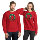 Holiday Crab Wreath, Unisex Sweatshirt