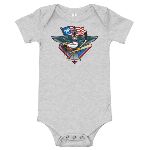 Fly, Philly, Fly! Sports Fan Crest - Baby Onesie