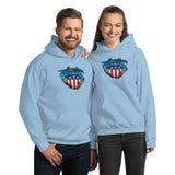 Blue Crab USA Crest, Unisex Hoodie