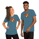 Oriole Baseball Crab Maryland Crest, Short-Sleeve Unisex T-Shirt