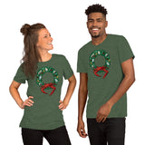 Holiday Crab Wreath, Short-Sleeve Unisex T-Shirt