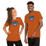 Blue Crab USA Crest, Short-Sleeve Unisex T-Shirt