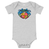 Blue Crab LOVE Crest - Baby Onesie