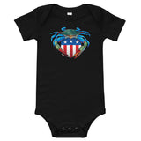 Blue Crab USA Crest, Baby Onesie