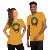 Holiday Crab Wreath, Short-Sleeve Unisex T-Shirt