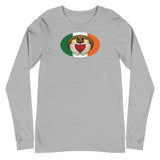 Irish Claddagh Oval Magnet, Unisex Long Sleeve Tee