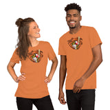 Oriole Baseball Crab Maryland Crest, Short-Sleeve Unisex T-Shirt