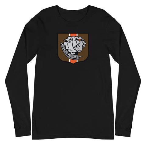 Cleveland Browns Dawg Crest, Unisex Long Sleeve Tee