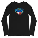 Blue Crab USA Crest, Unisex Long Sleeve Tee