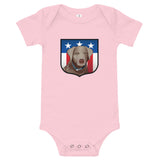 US Silver Lab Crest, Baby Onesie