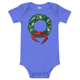 Holiday Crab Wreath, Baby Onesie