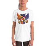 Birdland Baltimore Raven & Oriole Maryland Crest - Youth Short Sleeve T-Shirt