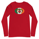 Irish Claddagh Oval Magnet, Unisex Long Sleeve Tee